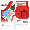 17 Inch Kids Electric Guitar Toy 4 Strings LED Lights Portable Musical Instrument Birthday Gift for Beginners Boys Girls Toys