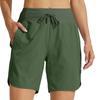 Women's Summer Loose Casual Color Sports Shorts High Waisted Running Shorts With Pockets