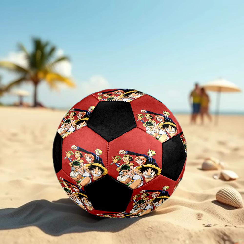 1pc ONE PIECE Luffy Football Soccer Ball Size 5 Indoor Soccer Ball Fashion Colorful  Backyard Game -Great For Sports Fans Gift HE28