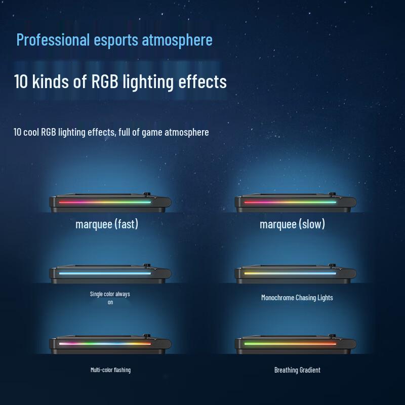 Jichuan FX7 Gaming Laptop Cooler Stand with RGB