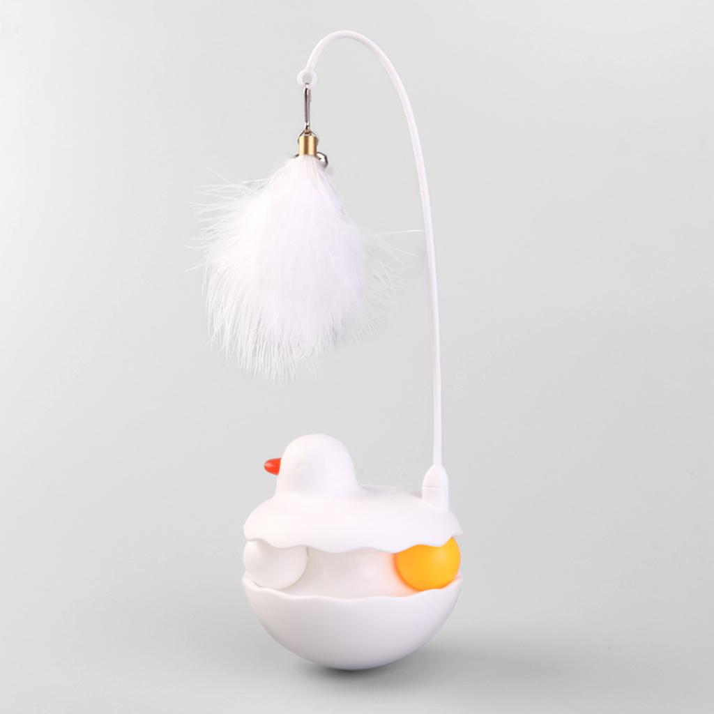 Pet Self-Entertainment Toy, Toy with Spinning Wheel and Bell Ball, Interactive Boredom Relief Pet Supplies for Cats