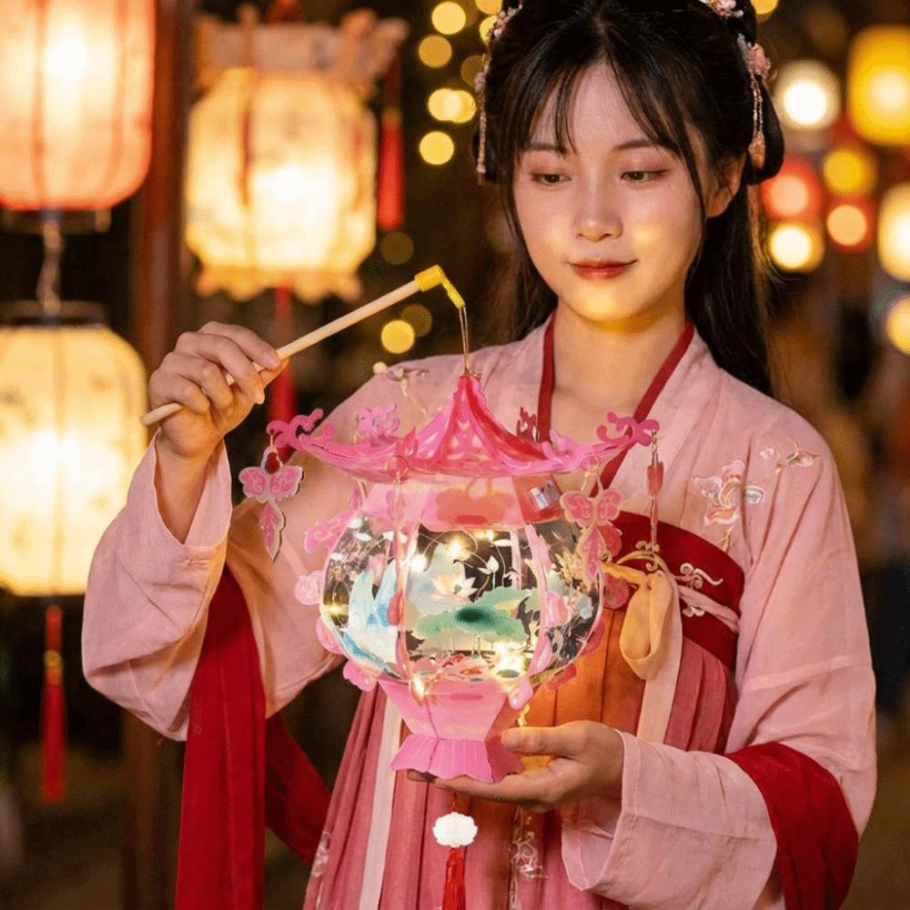 Cartoon Mid-Autumn Festival Luminous Lantern Children Handheld Lantern Lantern Festival