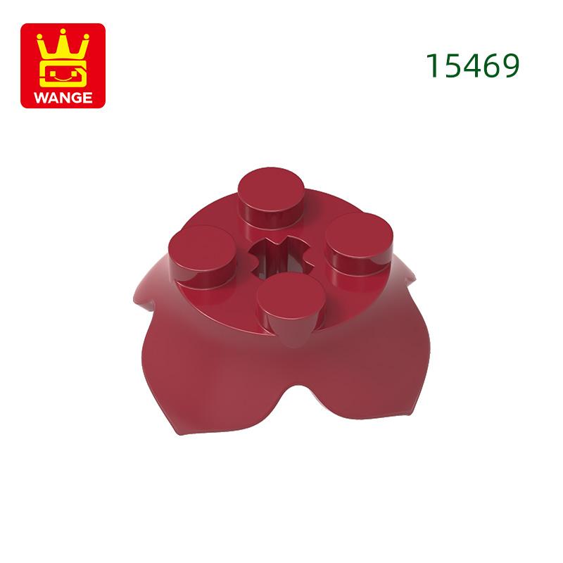 Non-Toxic 87Pcs/Lot 15469Flower Base With 4 Holes Building Blocks Moc Accessories Compatible With Assembles Bricks Children Toys Gi