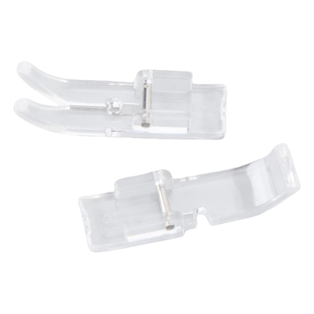 2Pcs Sewing Machine Presser Foot Replacement for Singer 2277 2273 2282 M1150 MX231 C5200 3323 1409 3232 2662 Clear