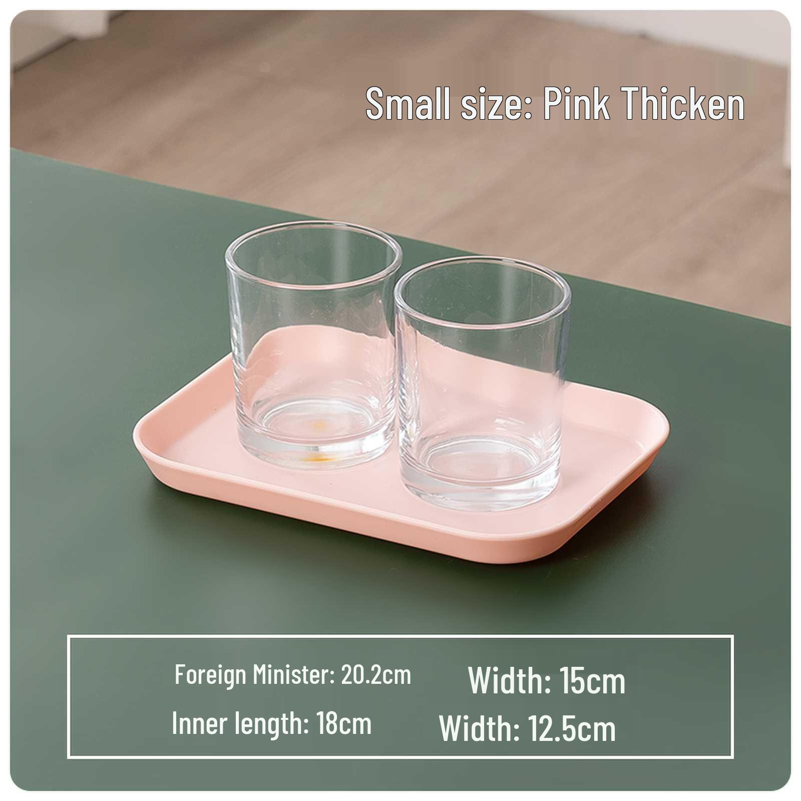 

Black Wood Grain Non-Slip Double Handle Serving Tray for Hotels and Restaurants