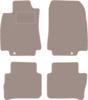 Dywaniki welurowe w kolorze beżowym: Nissan Tiida C11 hatchback, sedan (2004-2012)