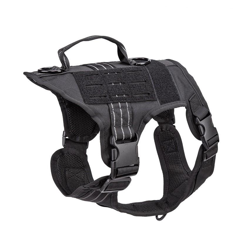 Heavy Duty Dog Harness Vest Large Breeds - Anti-Pull Escape-Proof Adjustable Fit Walking Training