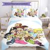 Loud House 3pcs Bedding Set Duvet Cover Closure Includes 1 Duvet Cover & 2 Pillowcases for All Seasons Bedroom Home Dorm Decor