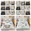 Comforter Cover Set 3D Printing Unicorn Design Woman Home Bedclothes Full Double Size Bedding Set Cover