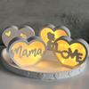 Hollow Atmosphere Lamp Mold DIY Crafts Mama Letter Love Mold  Party Favors