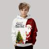 Kids Clothes Funny Christmas Hoodies Reindeer Santa Claus Long Sleeve Thin Sweatshirt for Boys Girls Xmas Gift for Children Top
