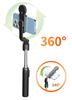 1M Extendable Selfie Stick with Fill Light & Live Streaming Bracket