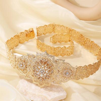 Marokkanischer Gold-Taillenformer & Dekorativer Gürtel für Damen - Festival-Schmuck