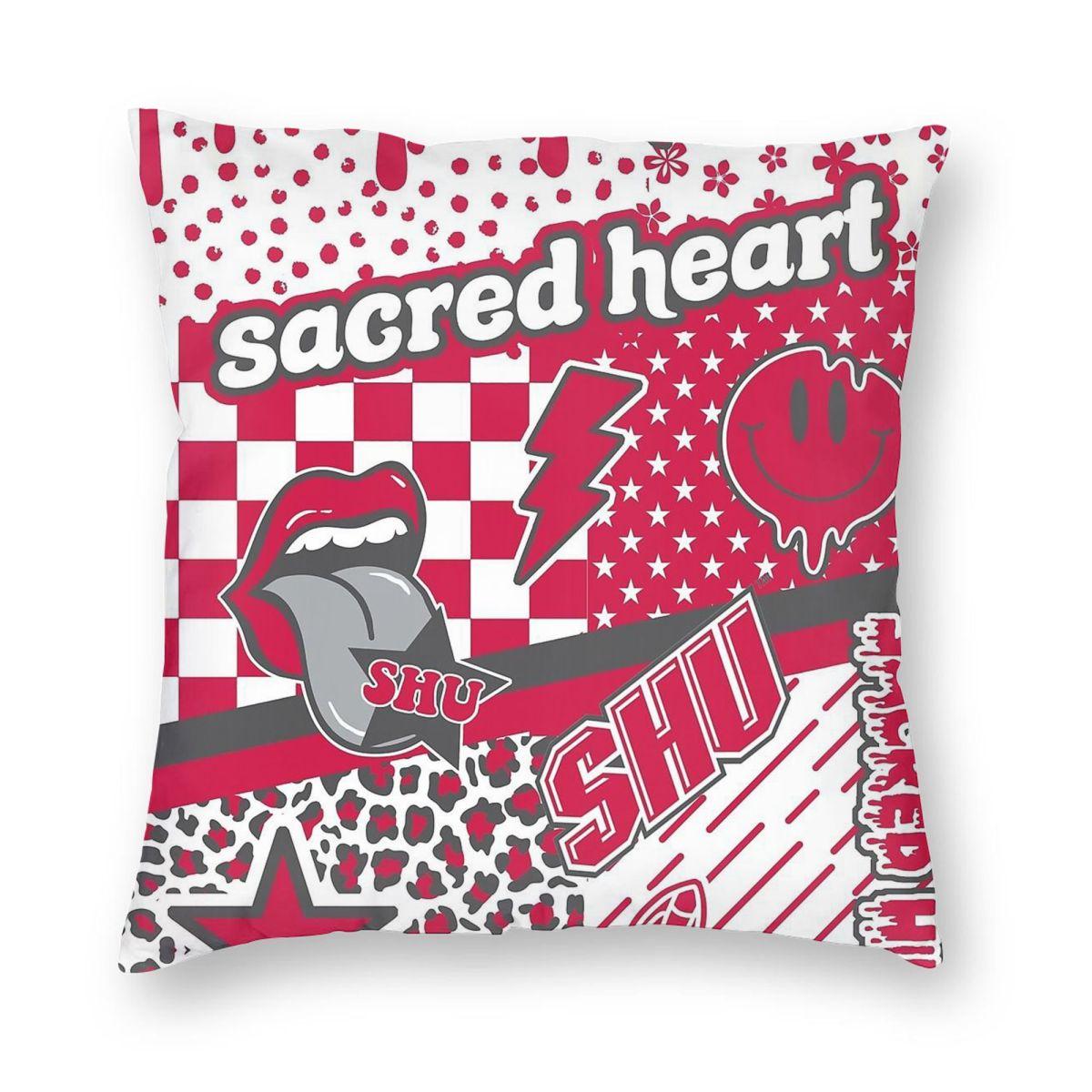 Sacred Heart University Square Pillowcase Polyester Linen Velvet Printed Zip Decorative Throw Pillow Case Car Cushion Cover 30x30cm