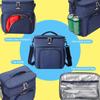Insulated Bag Double-layer Large Capacity Picnic Bag Outdoor Portable Crossbody Fresh Cooler Lunch Bag