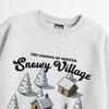 Seupeullaesikodeu Heavy Crewneck Sweatshirt Melange White - Snow Village