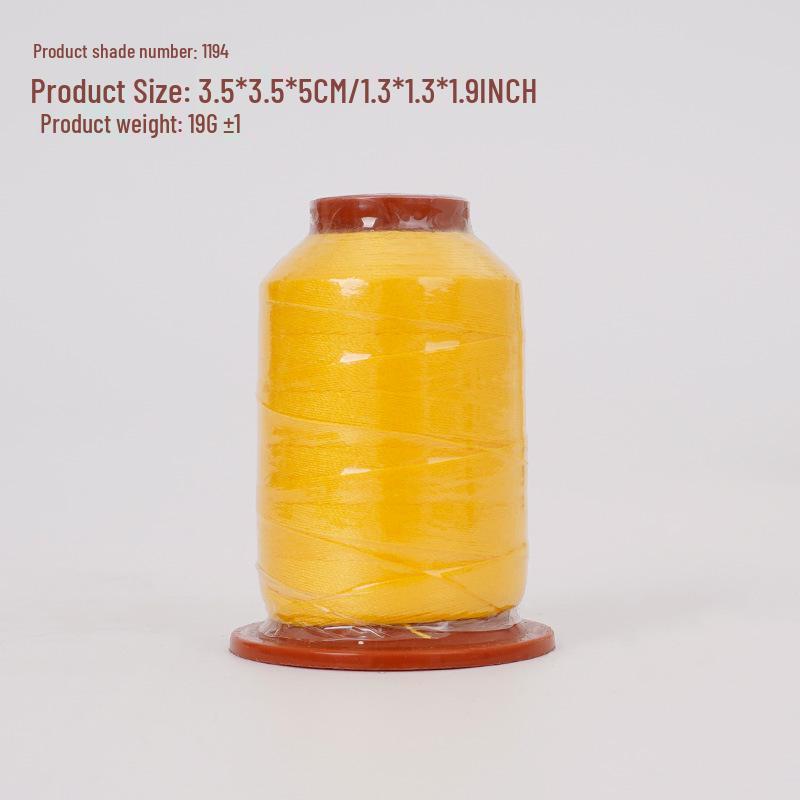 Polyester Sewing Thread: 100 Colors, 500 Yards, Fine Two-Strand, High-Speed, for Hand Sewing