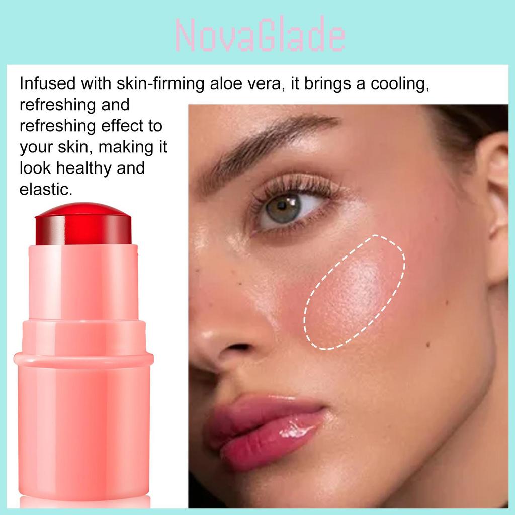Eelhoe Coral Color Fruit Jelly Blush Lip Tint Stick Lightweight Natural Long Lasting