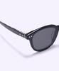 Alloaiweeo [Silverbite] Sbs1604 0920G Flat Bar Soft Square Black Sunglasses