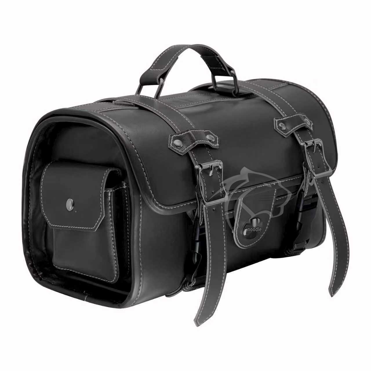 Universal Motorcycle Scooter Rear Seat and Tail Hanging Bag 12 inch чёрный