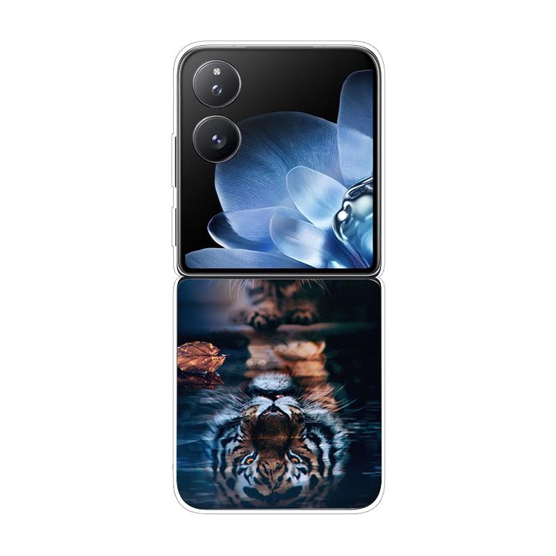 Hard PC Cover For Xiaomi Mix Flip ShockProof Phone Case For Mi Mix Flip 5G Ultra-Thin Back Clear MixFlip Shell Cover Coque Funda