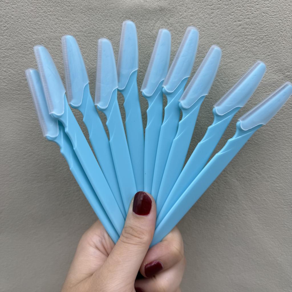 3/10Pcs Eye Brow Epilation Hair Removal Cutters Safety Knife Makeup Scraper Eyebrow Trimmer Blade Women Face Shaver Portable