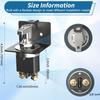 12-36V Master Battery Disconnect Switch,High Current up to 500A.Perfect for Cars, Trucks, RVs, Boats, and ATVs. Easy On/Off Operation with Face Plate