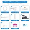 Outdoor Misting System for Cooling, Misters for Outside, Mist hose + a Brass Adapter(3/4"),Umbrella, Canopy, Backyard, White