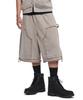 Nomaenyueol Double Knee Sweat Shorts - Washed Beige
