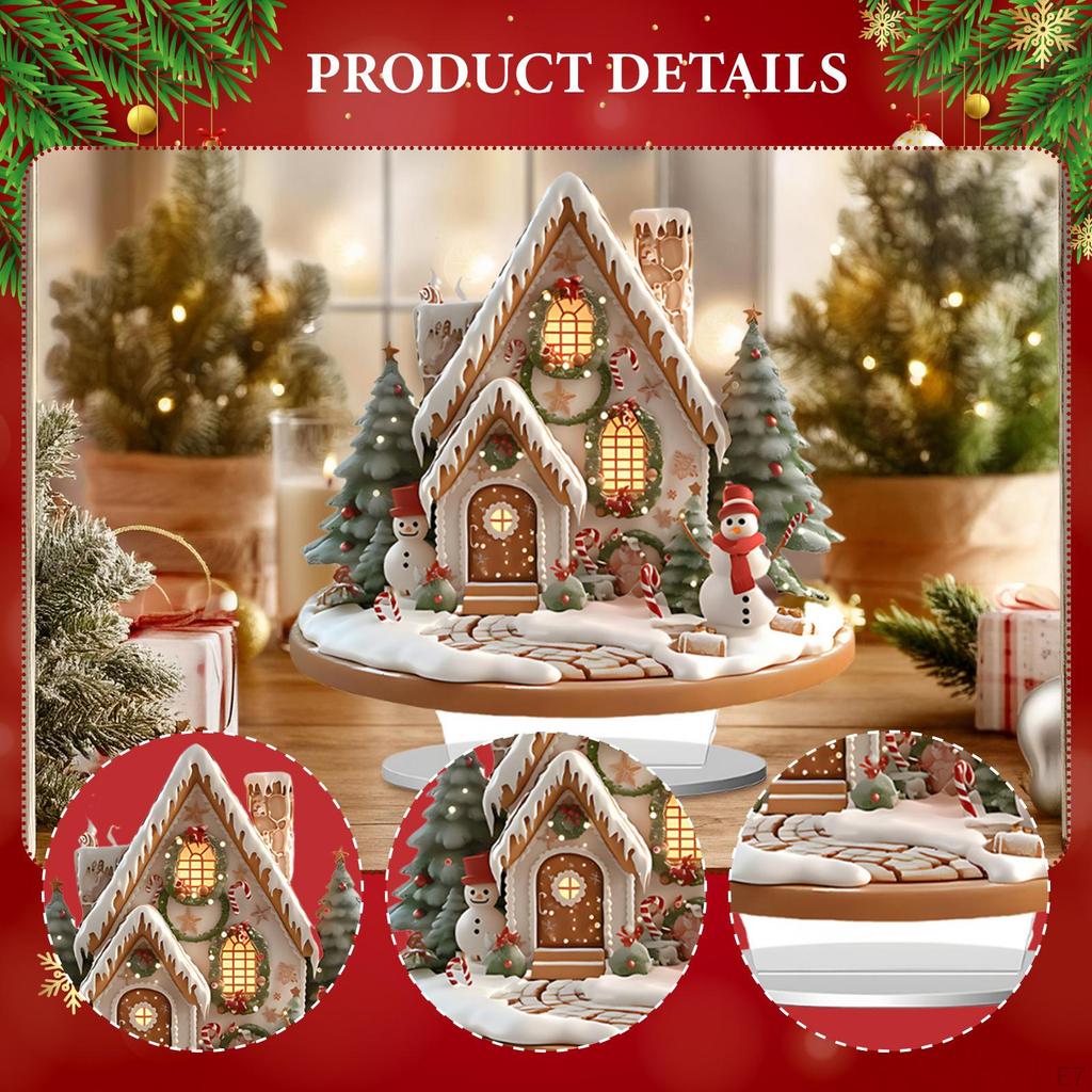 House 2D Snow Scene for Holiday