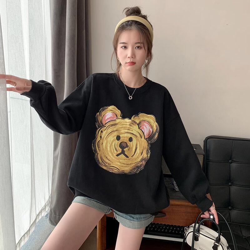 IMAGINEX Women's Urban Casual Long-Sleeve Crewneck Sweatshirt