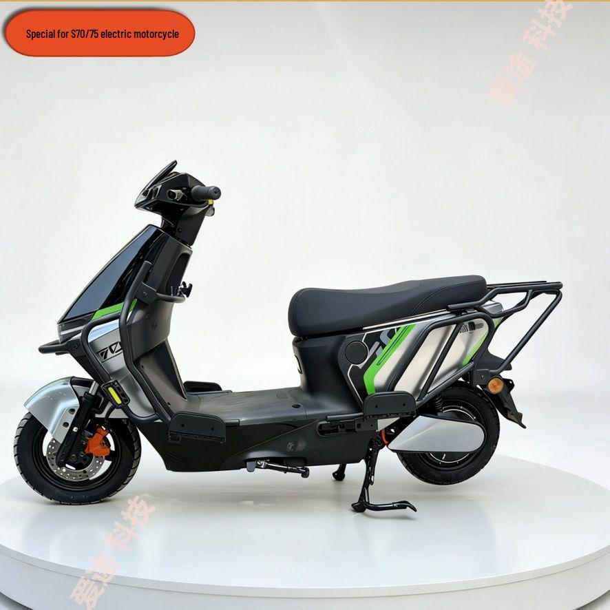 Guardrail Bumper and Cargo Rack for Luyuan S70/75 Electric Motorcycle