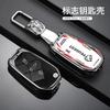 Car Sticker 2025 Hot Alloy Car Flip Remote Key Case Cover Protector Shell For Peugeot 208 308 408 508 2008 3008 4008 5008 Auto K