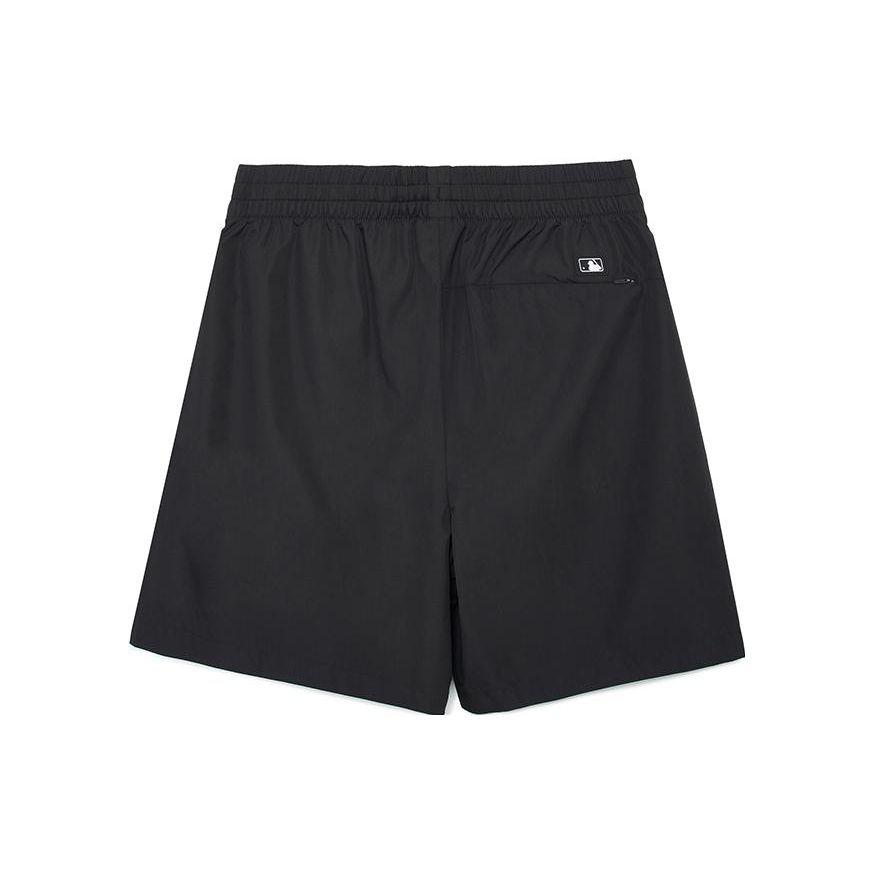 MLB New York Yankees Letter Logo Printed Straight Leg Shorts Unisex Shorts Black 3ASMB0333-50BKS