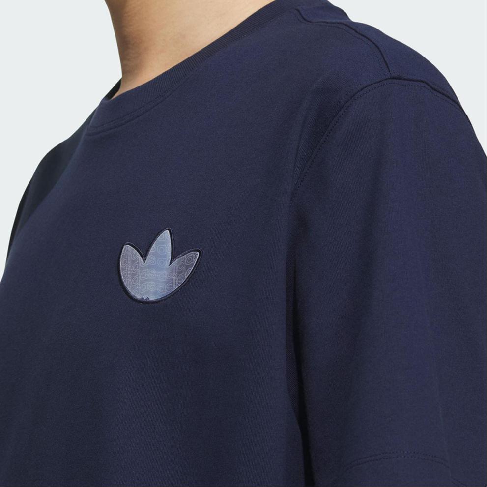 Adidas Originals Sports Lifestyle SS25 Fashion Breathable Outdoor Casual Short Sleeve T-Shirt Unisex T-Shirts Navy-Blue KC3120