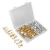 114pcs Dreadlocks Ring Alloy Exquisite Hair Braid Coil Cuffs Pendants Decoration for Wedding Party
