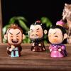 Three Kingdoms Figures Figurines Cartoon Ceramic Handicraft Home Decoration Ornament Character Statue Model Desk Gift Souvenir
