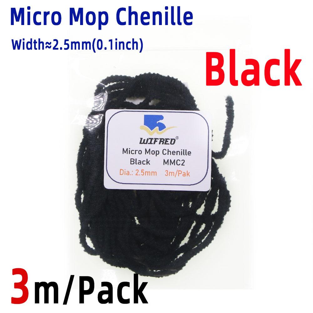 

3м/Упаковка Мікро Моп Синель Матеріал для В язання Мушок Вулі Баггер Стрімер Морська Каддіс Німфа Моп Мушки Форель Краппі Джиг Приманка