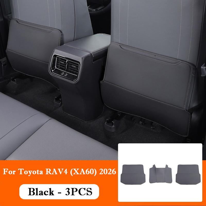 For Toyota RAV4 XA60 Wildlander Suzuki Across 2026 Leather Car Seat Back Kick Protector Rear Armrest Anti Kick Protector Pad