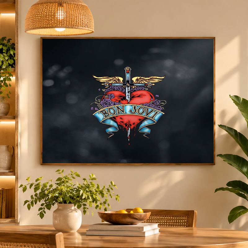 5D Diamond Painting Bon Jovi DIY Full Drill Diamond Art Kit Home Decoration