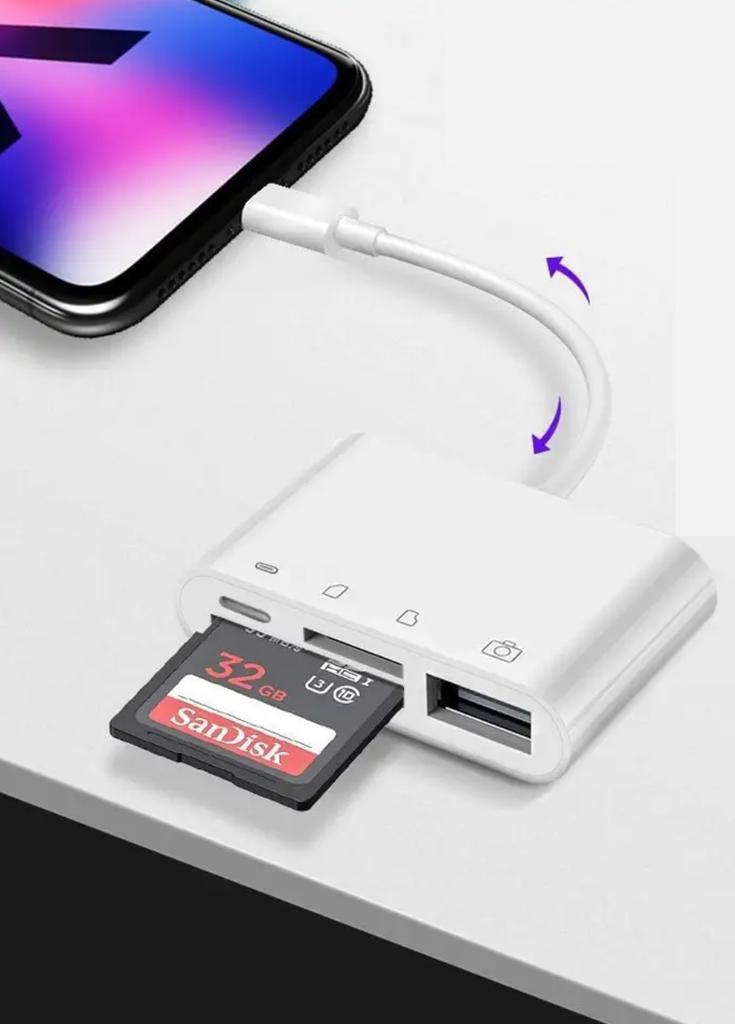 Lightning Adapter SD MicroSD Card Reader USB 3.0
