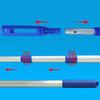 Aluminum Alloy Swimming Pool Cleaning Poles 3 Sections Retractable Handle Rod Adjustable Length Suitable for Vacuum Head