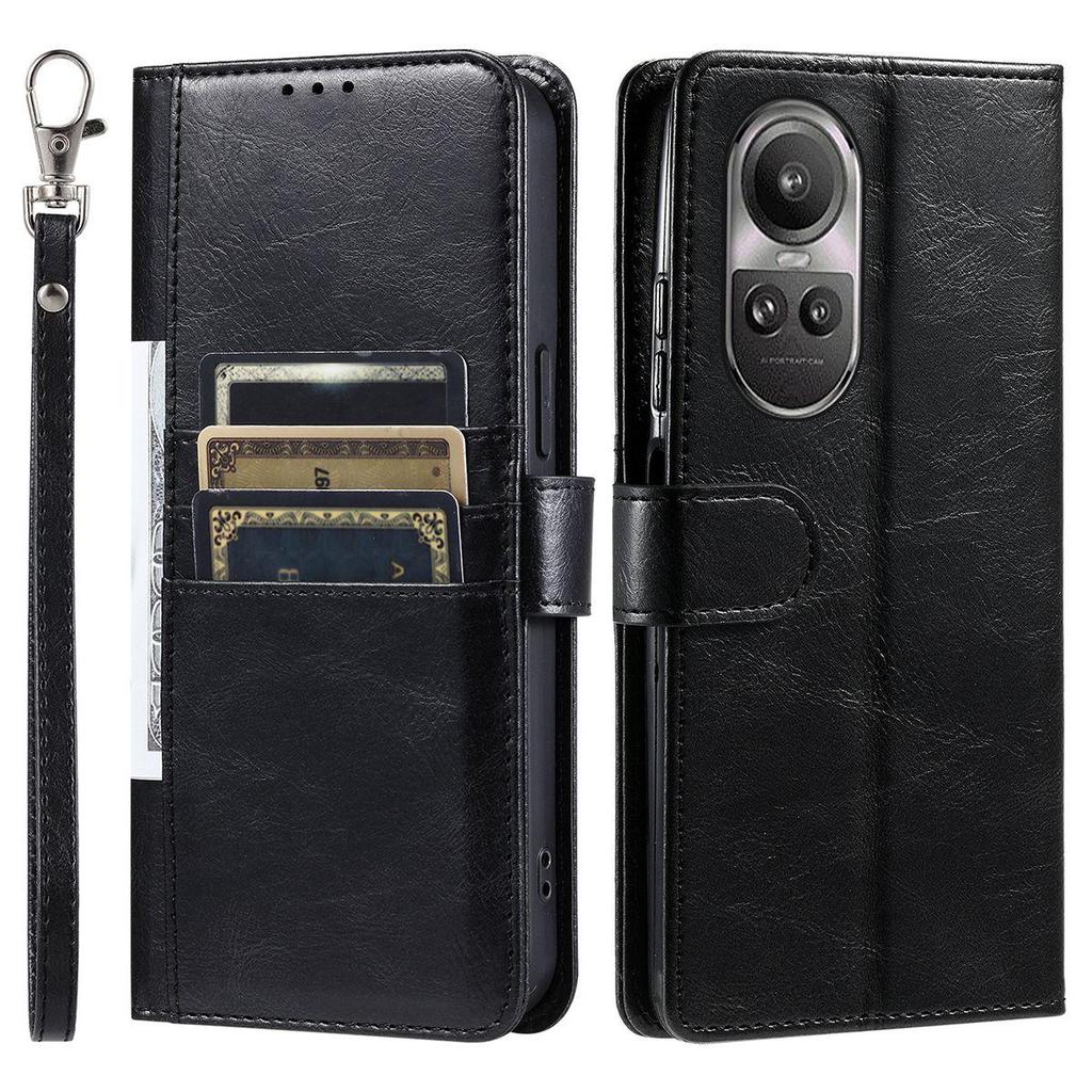 Cover for OPPO Reno10pro 5G,Reno10 5G Retro PU Leather Flip Wallet Phone Case Multi Card Slots