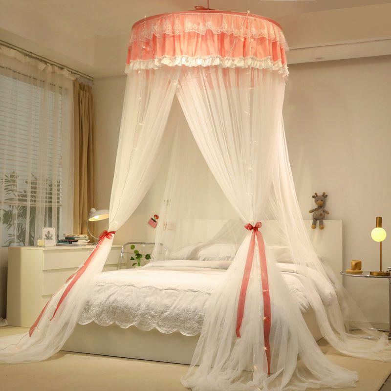 Princess Style Hanging Mosquito Net: Dustproof, Light-Blocking Dome Bed Canopy, Easy Installation