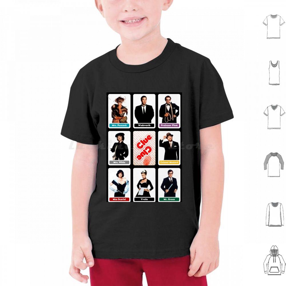 Clue 1985 T Shirt Cotton Men Women DIY Print Red Herring Singing Telegram Too Late Flames Vintage Retro Movie Clue Board