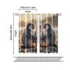 Set Of 2 Filtering Curtains Excluding Rods Non Movable Without Batteries Adorable Penguins Starfish Use Bedrooms Curtain Polyester Perfect For Bedroom
