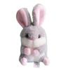 Delightful Plush Bunny Pendant Soft Rabbit Keychain For Bags And Accessories Car
