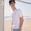 HAZZYS Men's 2025 Summer Pure Cotton Round Neck Short Sleeve T-Shirt