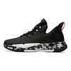 Anta Crazy 3 Low top Basketball Shoes Men's Black White 11941607-4
