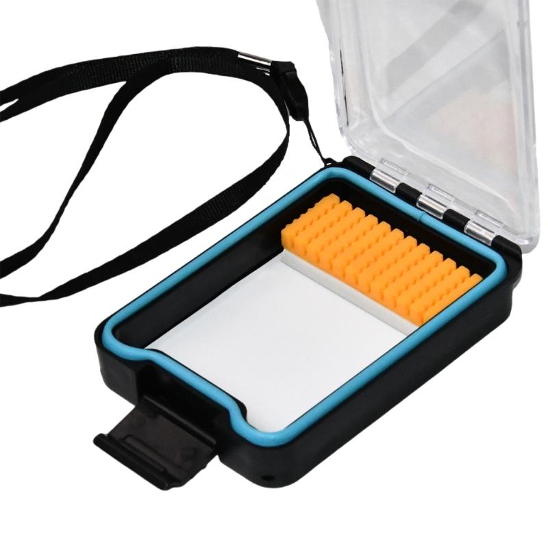 

Magnetic Closure Floating Bobber Indicator Case with Lanyard Fishing Float Storage Box Double Side Organizers Waterproof
